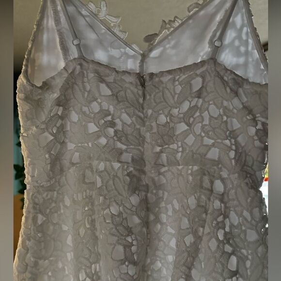 Astr LACE A LINE MIDI DRESS lined in white sz M - Picture 8 of 9